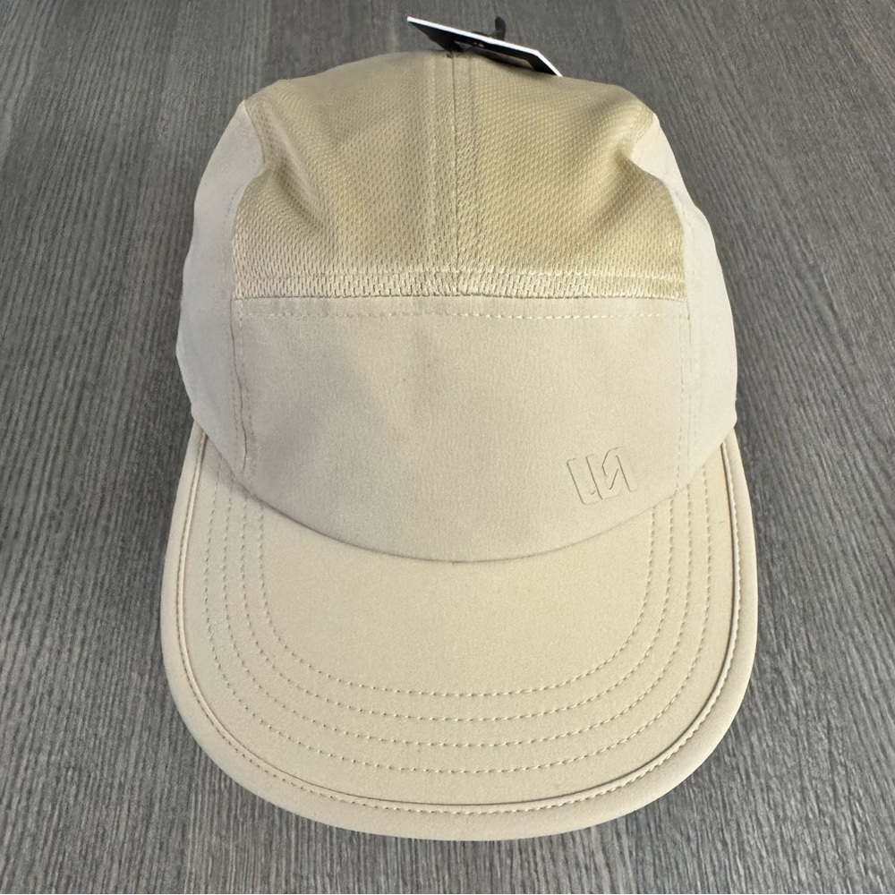 VRST Men's 5 Panel Enthusiast Hat Cap Adjustable Closure Khaki Sand